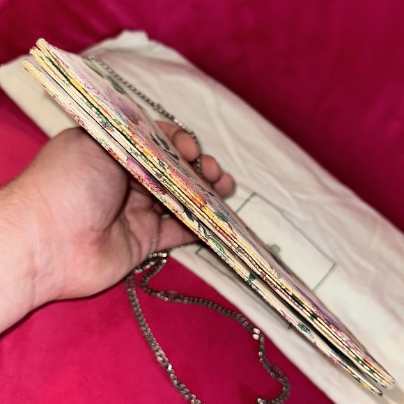 Gucci flora bloom wallet on chain mini crossbody purse interlocking GG chain - Picture 7 of 16